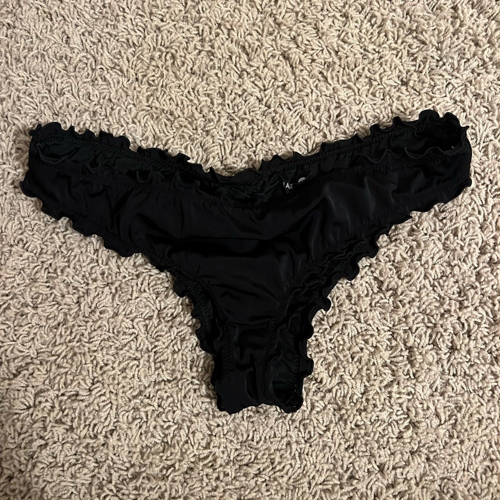 black bikini bottoms